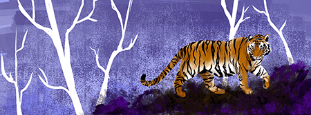 Tiger<br/>Digital painting