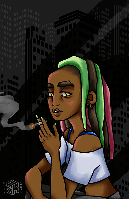 City Girl<br/>Digital painting